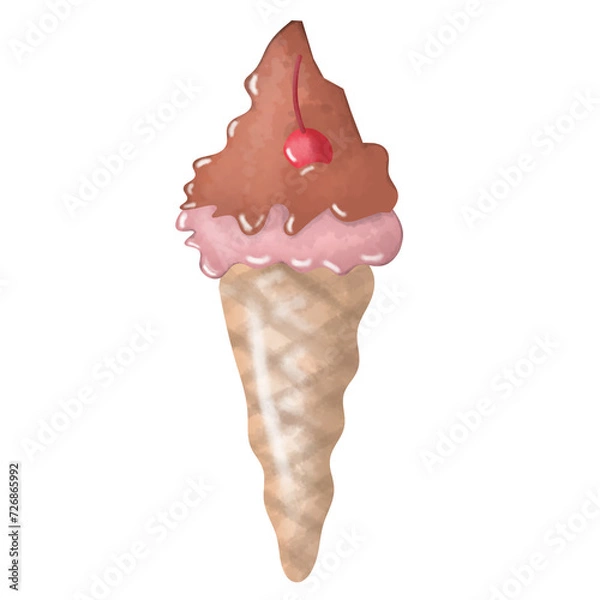 Fototapeta ice cream cone