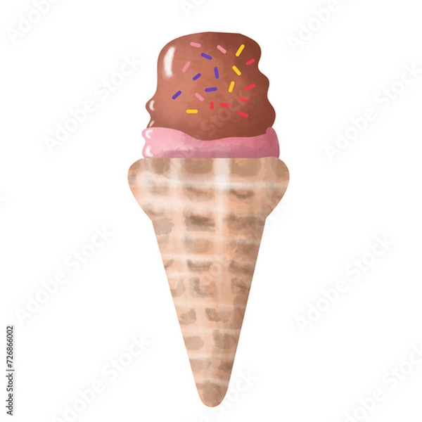 Fototapeta ice cream cone