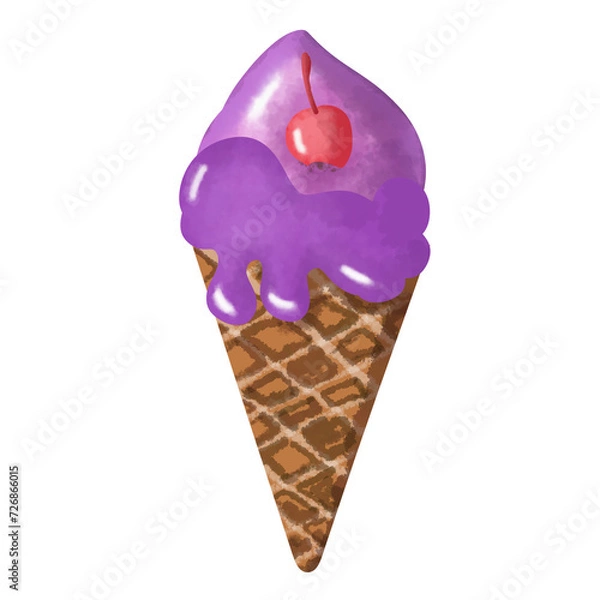 Fototapeta ice cream cone