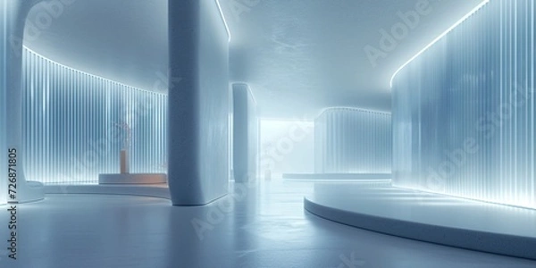 Obraz Advanced background High-end venue space 3D rendering