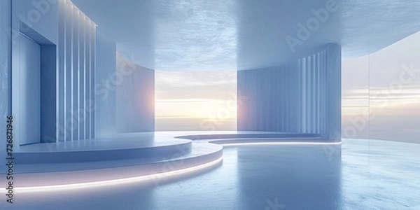 Obraz Advanced background High-end venue space 3D rendering