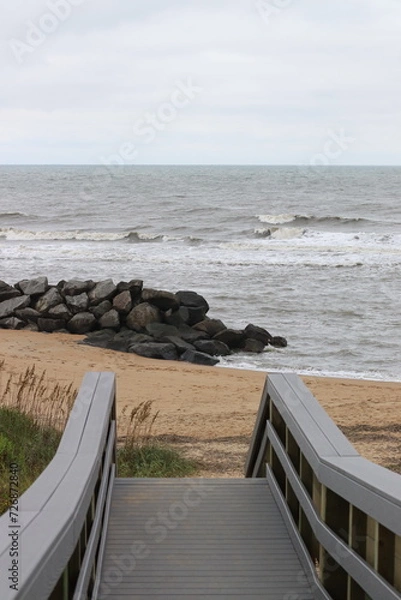 Fototapeta Bridge to beach