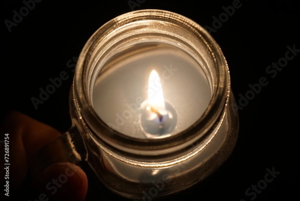 Obraz candle in hand