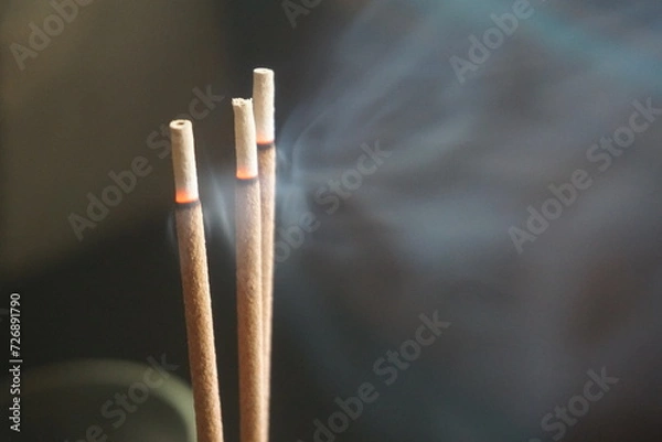 Obraz incense sticks on a table