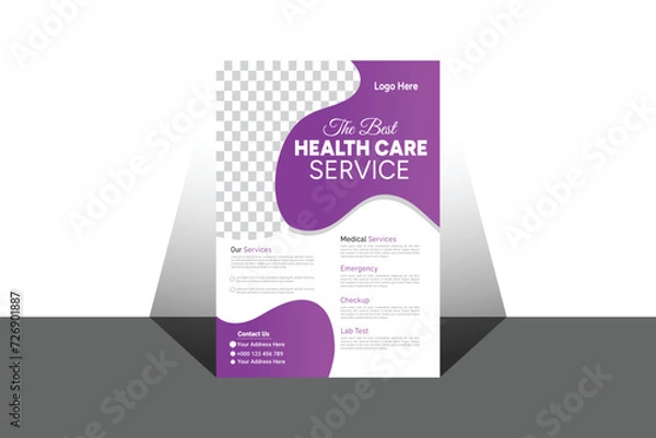 Obraz modern flyer design template