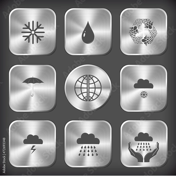 Fototapeta snowflake, drop, recycle symbol, umbrella, globe, snowfall, thun