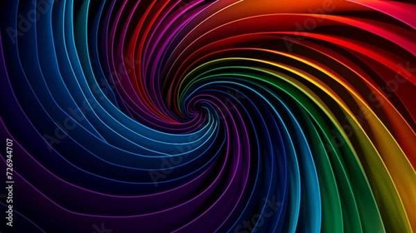 Obraz Abstract colorful spiral fabric background
