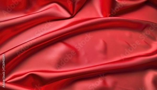 Fototapeta Red satin texture Background