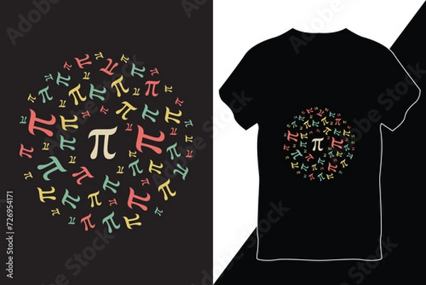Obraz Pi Day T-Shirt Design Vector