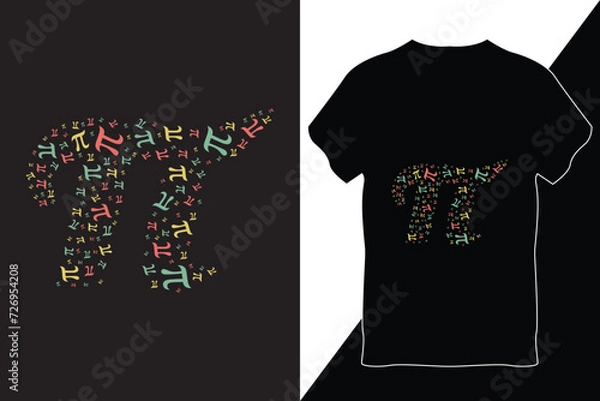 Obraz Pi Day T-Shirt Design Vector