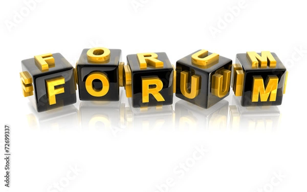 Fototapeta text FORUM