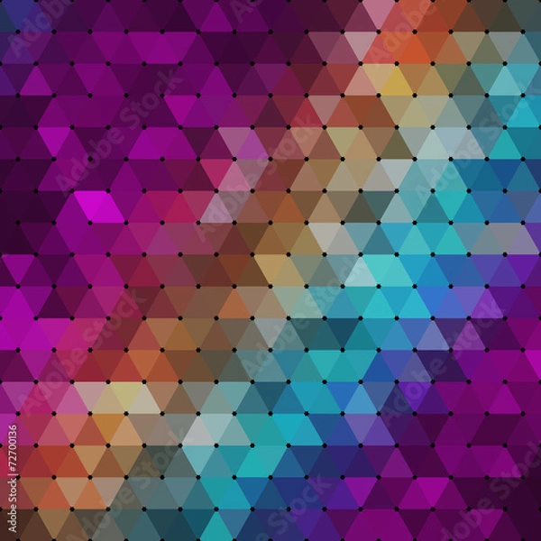 Fototapeta Geometrical Background consisting of triangular elements