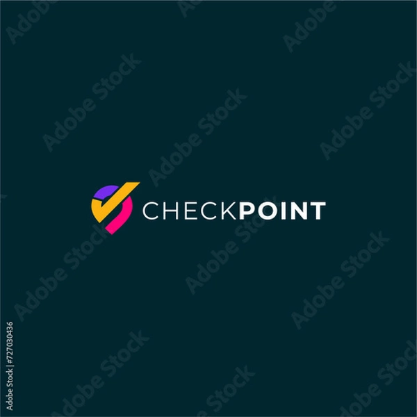 Obraz check point logo design mark ideas logo design
