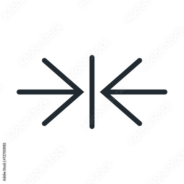 Fototapeta icon arrows collection in black color on a white background for website design	