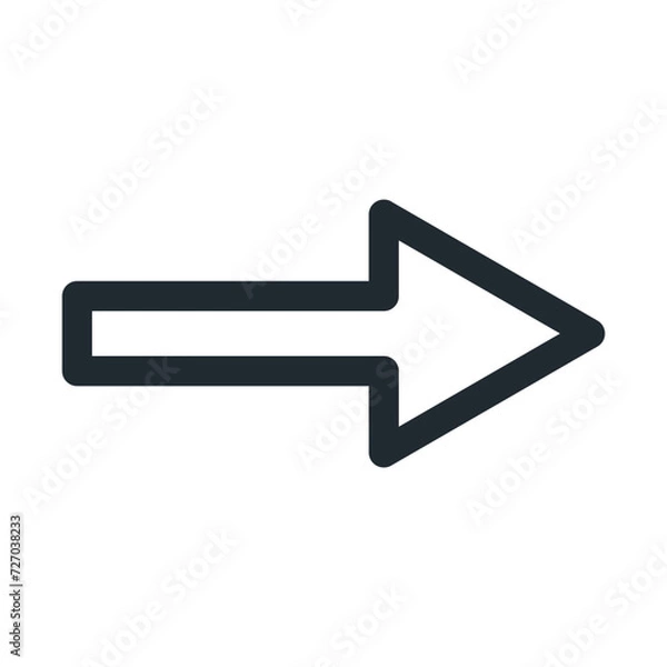 Obraz icon arrows collection in black color on a white background for website design	