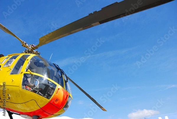 Obraz Rettungshubschrauber diagonal