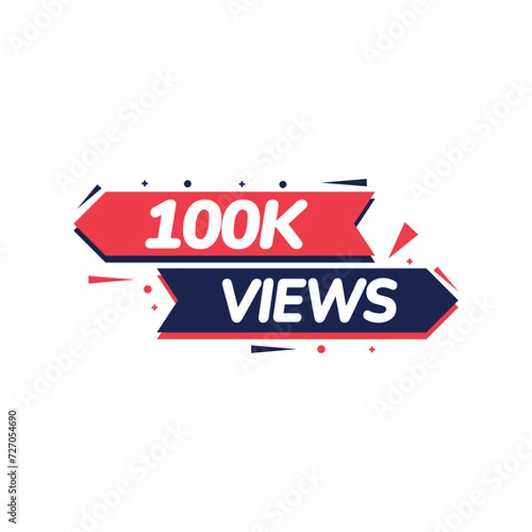 Obraz 100k Views Vectors