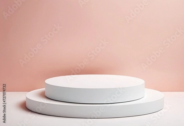 Fototapeta empty white podium