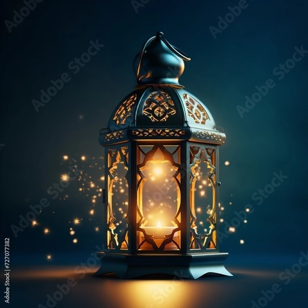 Fototapeta Ramadan Kareem 2024 vector illustration of a lantern.