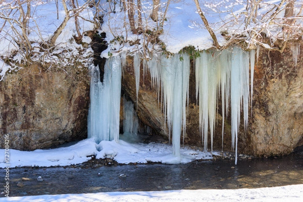 Fototapeta 凍てつくだらめきの滝