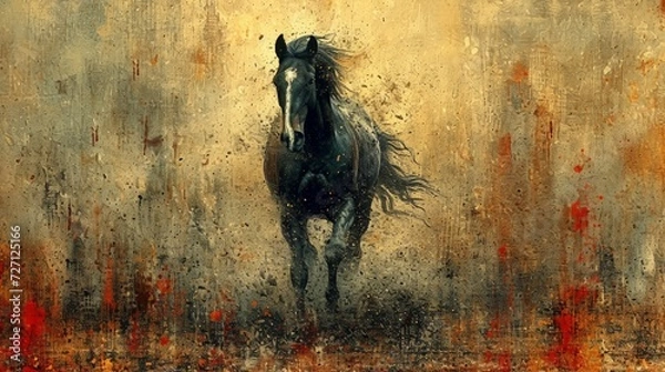 Obraz Abstract Equestrian Surge