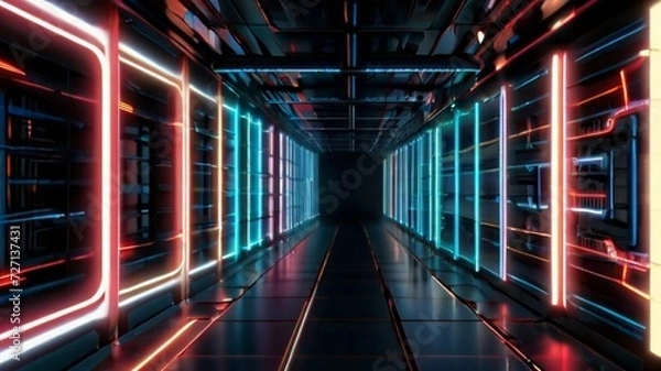 Fototapeta rack in a warehouse