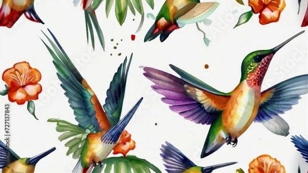 Fototapeta pattern with birds