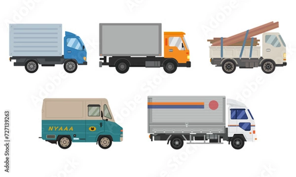 Fototapeta 荷物を運ぶトラック