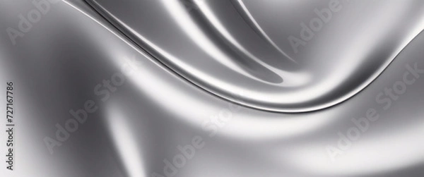 Obraz 銀箔の背景に光沢のあるベクトル鋼のグラデーション テンプレートとクロム境界線の金属。抽象的な銀色の金属の背景。抽象的なグレー色の明るい背景。Q