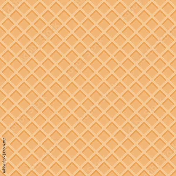 Obraz Seamless pattern with waffle cone print