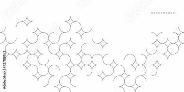 Fototapeta Abstract geometric technological background. Vector creative design.