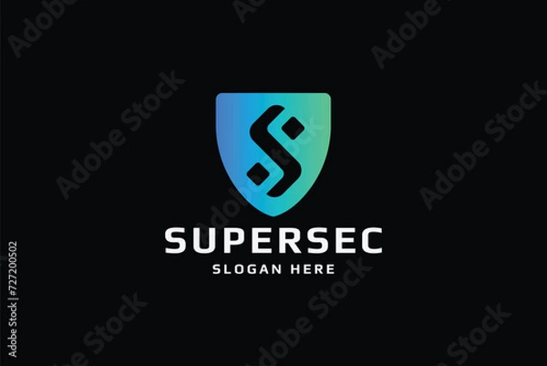 Obraz Super Secure Letter S Logo
