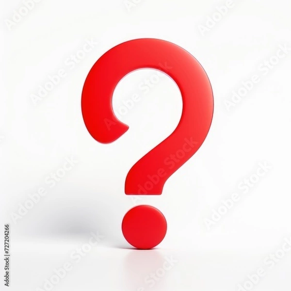 Fototapeta red question mark