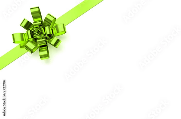 Obraz Green christmas bow