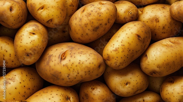 Fototapeta  a pile of potatoes with brown spots on the top and bottom of the potatoes on the bottom and bottom of the potatoes with brown spots on the top of the potatoes.