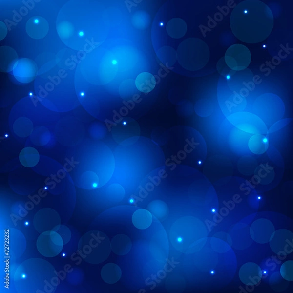 Obraz Glittery blue christmas background