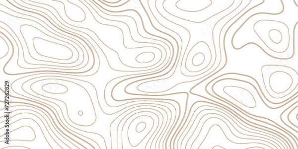 Fototapeta Tło mapy topograficznej. Topograficzne linie map, tło konturu. Geograficzna abstrakcyjna siatka. Ilustracja wektorowa.