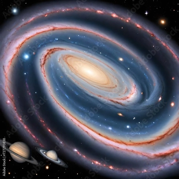 Fototapeta "Examine the role of supermassive black holes at the centers of galaxies and their influence on galactic structure and evolution." 