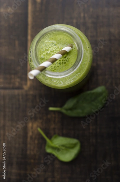 Obraz Smoothie, spinat, gemüse,