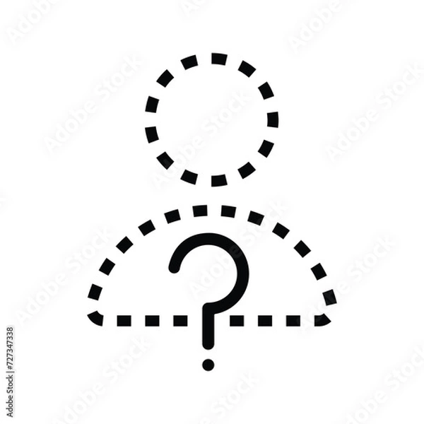 Obraz unbeknown icon.