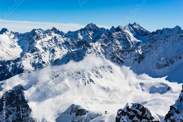Obraz snow covered Tatra mountains