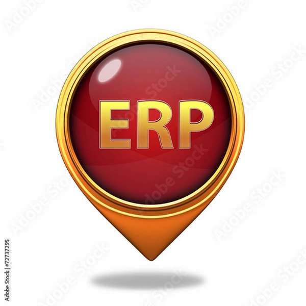 Fototapeta ERP pointer icon on white background