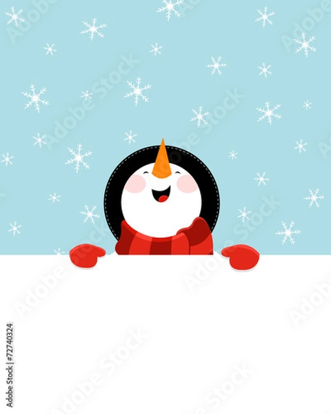 Obraz Snowman's Message