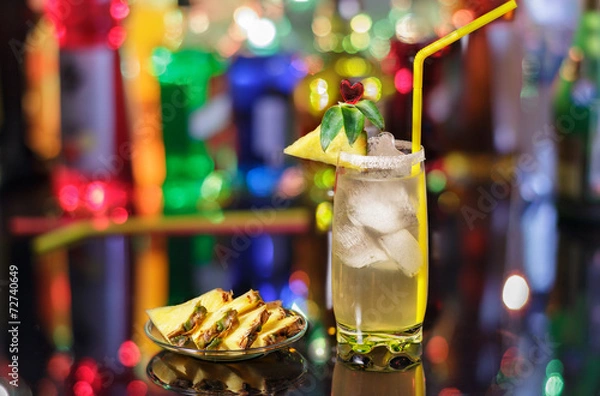 Fototapeta Pineapple cocktail