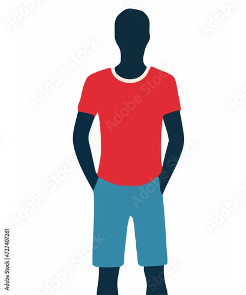 Fototapeta Man Vector Silhouette Large Collection