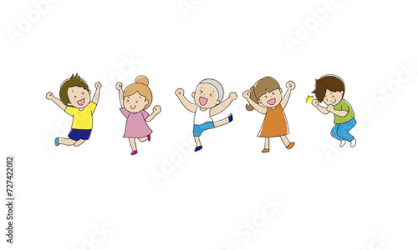 Obraz はしゃぐ子どもたち