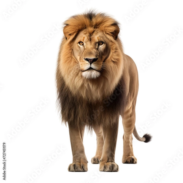 Obraz lion isolated on white background