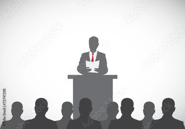 Fototapeta press conference