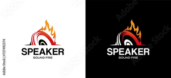 Obraz fire logo design