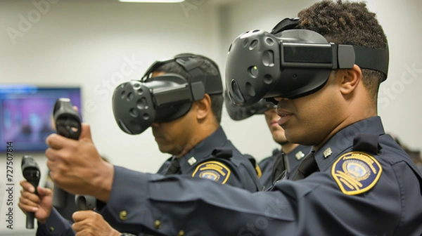 Obraz Police Training with VR Crisis Simulations